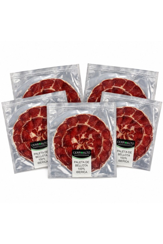 estuche de paleta de bellota 100% iberica loncheada